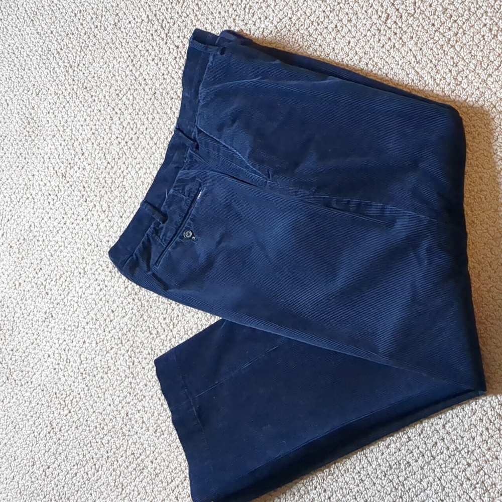 Polo Navy Corduroy Eclectic Grandpa Trousers 38 X 30 - Picture 2 of 11